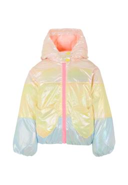 Billieblush Multicolor Down Jacket For Girl With Hearts