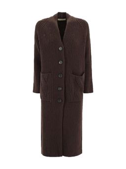 D. Exterior Long Corduroy Coat