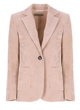 D. Exterior Corduroy Blazer