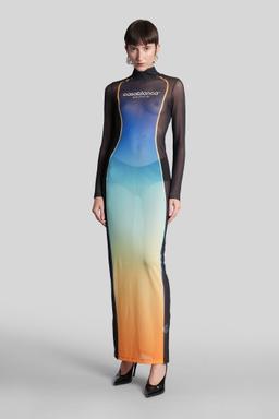 Casablanca Long Dress In Multicolor Polyester
