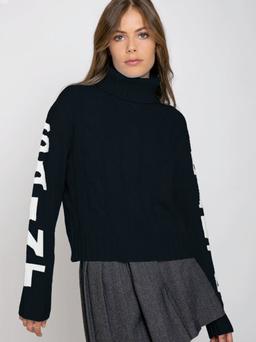 MC2 Saint Barth Turtleneck Braided Sweater Saint Barth