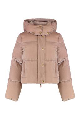 Elisabetta Franchi Velvet Puffer Jacket