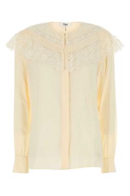 Chloé Cream Crepe Blouse