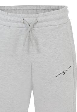 MSGM Grey Trousers For Girl With Logo