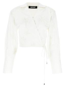 Rotate by Birger Christensen wrap Cotton Shirt