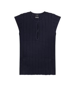 Pinko Tofane Ribbed Viscose Blend Sweater