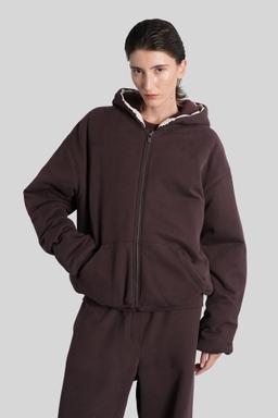 Magda Butrym Hoodie 02 Casual Jacket In Brown Cotton