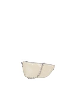 Burberry Pastel Green Leather Micro Shield Crossbody Bag