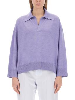 Bottega Veneta Bv Embroidered Knit Polo Shirt