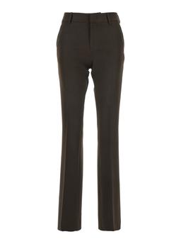 PT Torino Brown Pants With Belt Loops And Flared Leg In Tech Fabric Woman