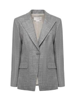 Genny Tailored Single-breasted Flannel Jacket