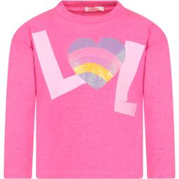 Billieblush Fuchsia T-shirt For Girl With Heart