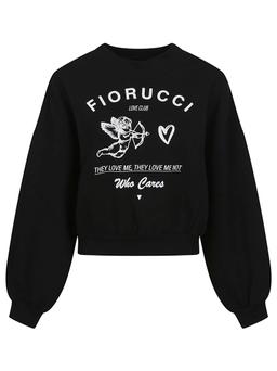 Fiorucci Print Cropped Sweatshirt