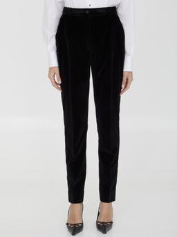 Dolce & Gabbana Velvet Tuxedo Pants