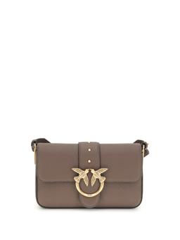 Pinko Love Leather Shoulder Bag