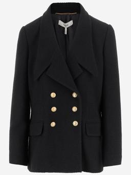 Chloé Double-breasted Bouclé Wool Jacket