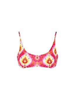 MC2 Saint Barth Woman Bralette Swimsuit With Ikat Print