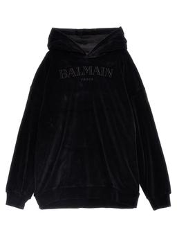 Balmain Logo Embroidery Hoodie