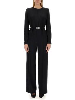 Gucci Satin Square G Belt Jumpsuit