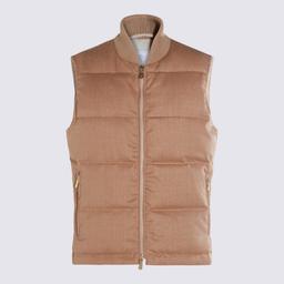 Eleventy Sand Wool Down Jacket