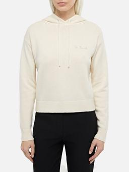 MC2 Saint Barth Woman Off-white Cashmere Blend Knitted Hoodie Meg