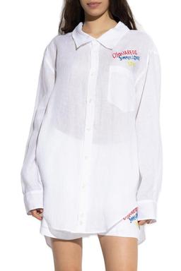 Dsquared2 Summer Lovers Embroidered Oversized Shirt