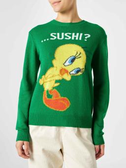 MC2 Saint Barth Woman Sweater With Tweety Print Warner Bros Special Edition