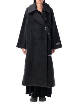 Ganni Double Wool Long Coat