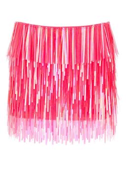 SportMax Fluo Pink Sequins Mini Skirt