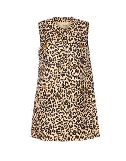 Valentino Garavani Crepe Couture Animalier Print Dress