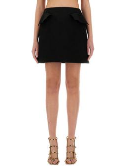 Alexander McQueen Wool Mini Skirt