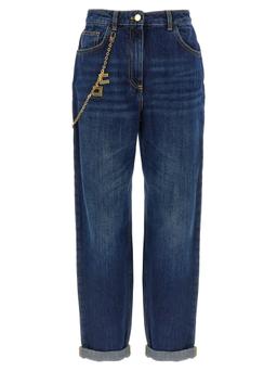 Elisabetta Franchi Jewel Chain Jeans