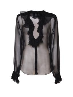 Dolce & Gabbana Ruffle Collar Chiffon Blouse
