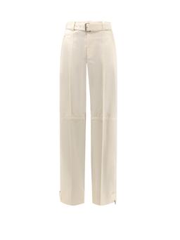 Bottega Veneta Light Cotton Trousers With Belt