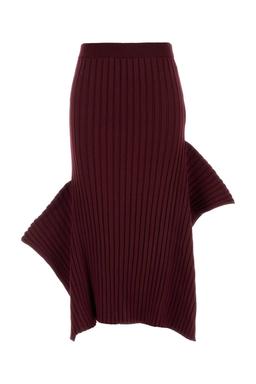 Stella McCartney Burgundy Cotton Skirt