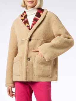 MC2 Saint Barth Woman Reversible Shearling Jacket