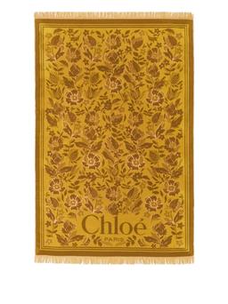 Chloé Cotton Beach Towel With Logo