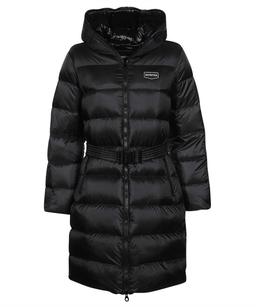 Duvetica Belted Hooded Long Down Jacket