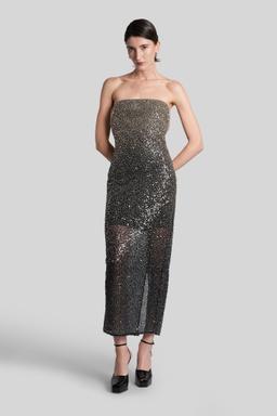 Rotate by Birger Christensen Long Dress In Black Polyester