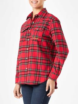 MC2 Saint Barth Woman Long Sleeves Flannel Shirt