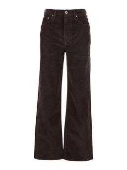 AG Jeans kora Brown Jeans With Belt Loops And Logo Patch On The Rear In Denim Woman