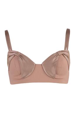 Elisabetta Franchi Tie Details Crêpe Top