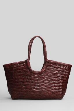 Dragon Diffusion Nantucket Basket Big Tote In Bordeaux Leather