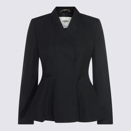 Fendi Black Wool Blazer