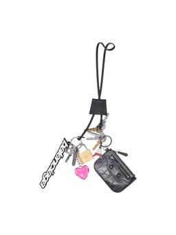 Balenciaga Logo Charm Keyring