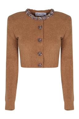 self-portrait Cardigan In Blend Of Alpaca Wool