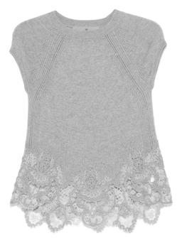 Ermanno Scervino Lace Cashmere Top