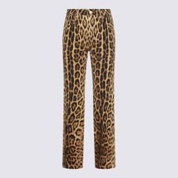 Roberto Cavalli Leopard Cotton Jeans