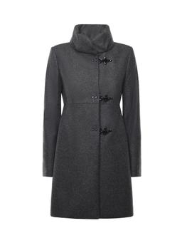 Fay Romantic Coat In Melange Wool Cloth