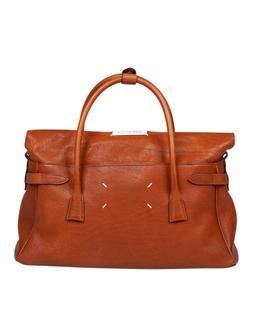 Maison Margiela 5ac Handbag In Vintage Cognac Leather